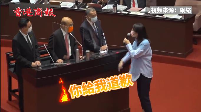 有片 | 台質詢會變對罵現場 被蘇貞昌辱罵「不要臉」鄭麗文暴怒：給我道歉！