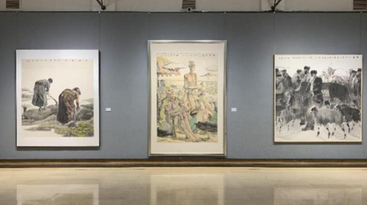 深圳本土名家潘喜良繪畫作品展亮相深美