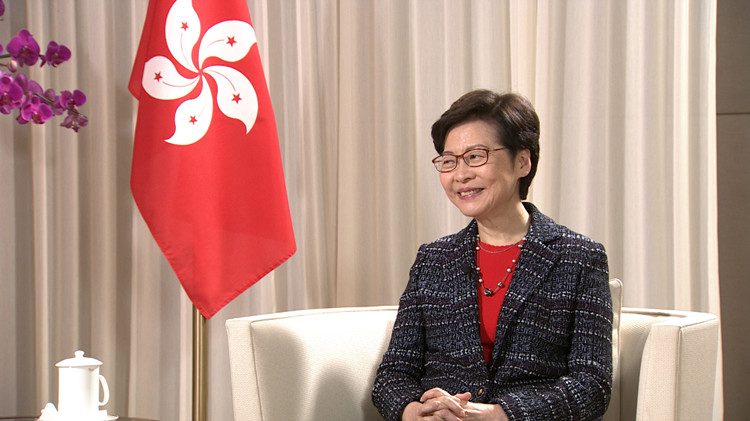 林鄭親解施政報告 港重回「一國兩制」正軌