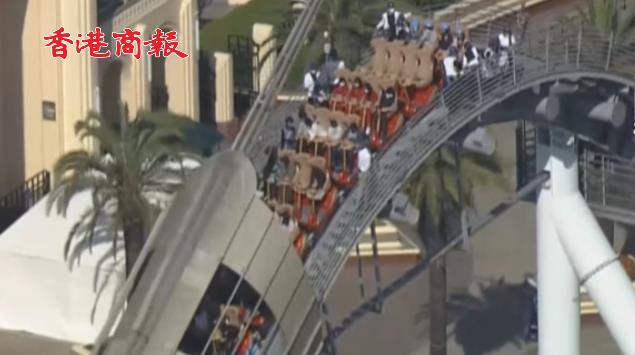 有片 |  日本大阪環球影城突然停電 過山車乘客停空中