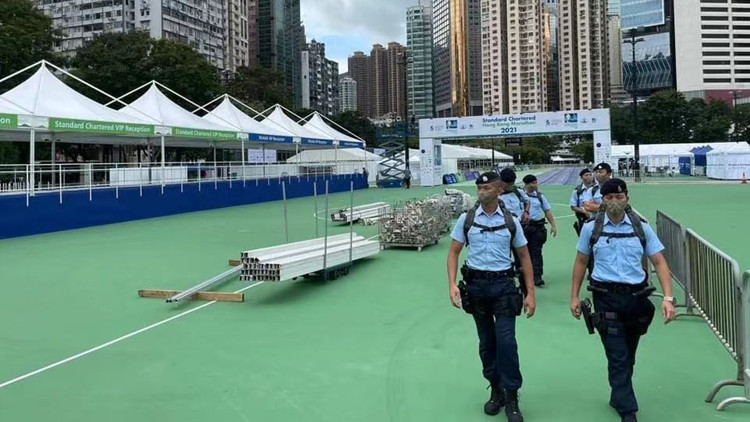 圖集｜渣馬明日開跑   警方加強主要路段巡邏