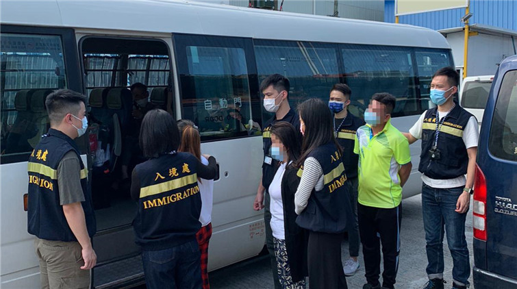 入境處展開反非法勞工行動 拘捕14人