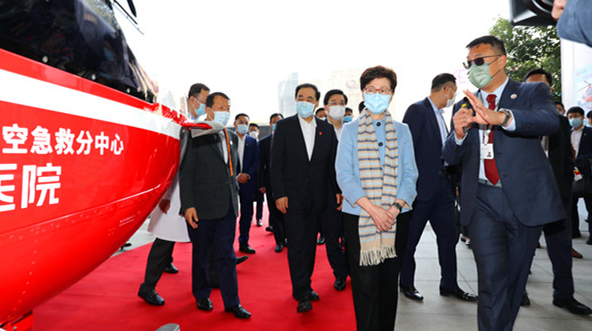 圖集 | 林鄭月娥率團訪問武漢 將出席鄂港合作會議