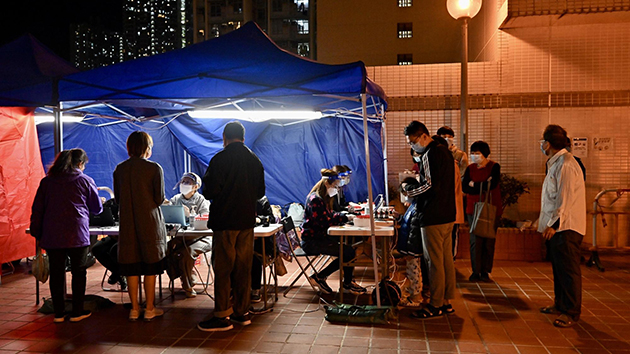 藍田安田邨安健樓約1100人強檢 沒有確診個案