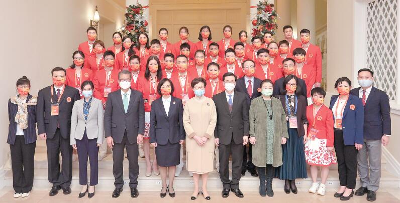 【時代精神耀香江】國家奧運健兒今與市民見面 林鄭冀把握契機推動體育發展