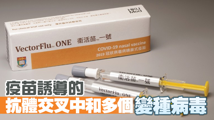 港大研發噴鼻式疫苗 指可有效阻止新冠病毒感染鼻腔