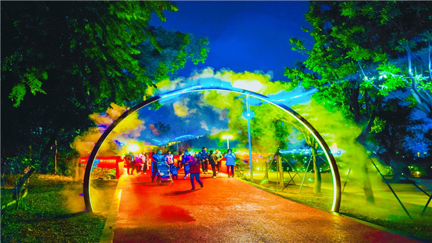 深圳光明虹橋公園2022元旦上演「虹龍點亮」儀式