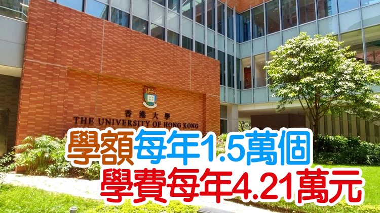 八所大學未來3年學士學額及學費維持不變