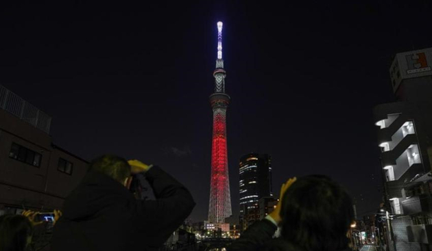 【 一起向未來】日本「天空樹」為北京冬奧會亮燈