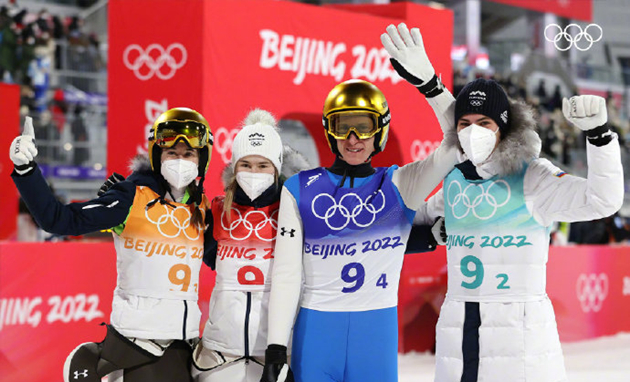 斯洛文尼亞組合跳台滑雪混合團體標準台摘金