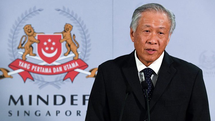 新加坡防長黃永宏染疫 係首位確診內閣部長