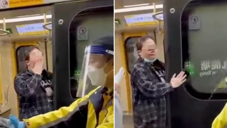 有片 | 一女子返工時間大鬧港鐵 引起其他乘客不滿