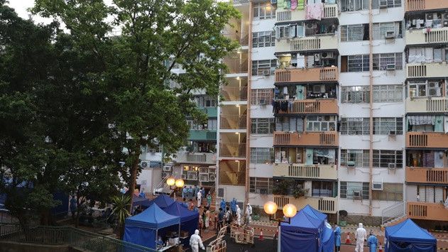 觀塘和樂邨平安樓泰安樓和義安樓今午5時起圍封強檢