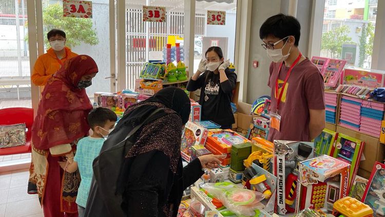 深水埗民政事務處舉行活動 為區內3歲以上學童免費打針