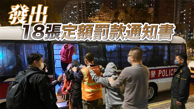 警方搗破無牌酒吧及非法賭博場所 拘捕20人