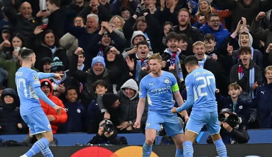 圖集丨歐冠單場：四分之一決賽首回合曼城一球勝馬競