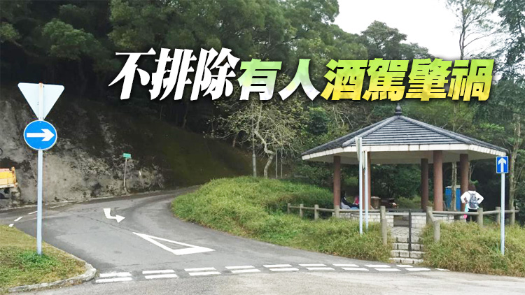 飛鵝山道私家車飛墮10米深山坡 3男一度被困車廂