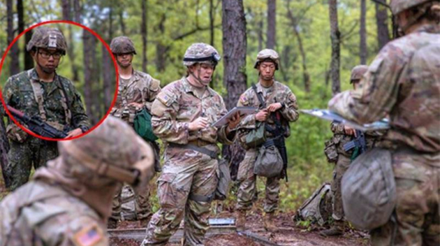 台媒炒作台士兵現身美軍訓練照 島內網友嘲諷