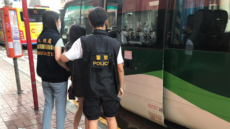 警方聯同入境處打擊非法入境及非法勞工 拘捕7人