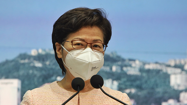 香港社會走上復常道路 林鄭：一長一幼40萬人尚未打針