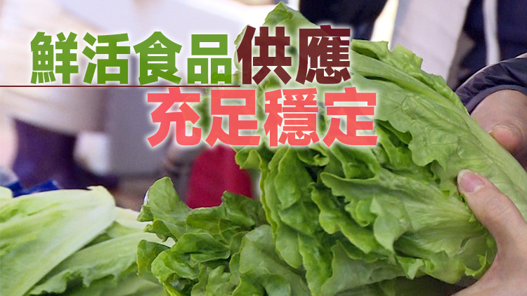 19日內地供港蔬菜2600公噸 菜芯及白菜批發價5.8及5.3元