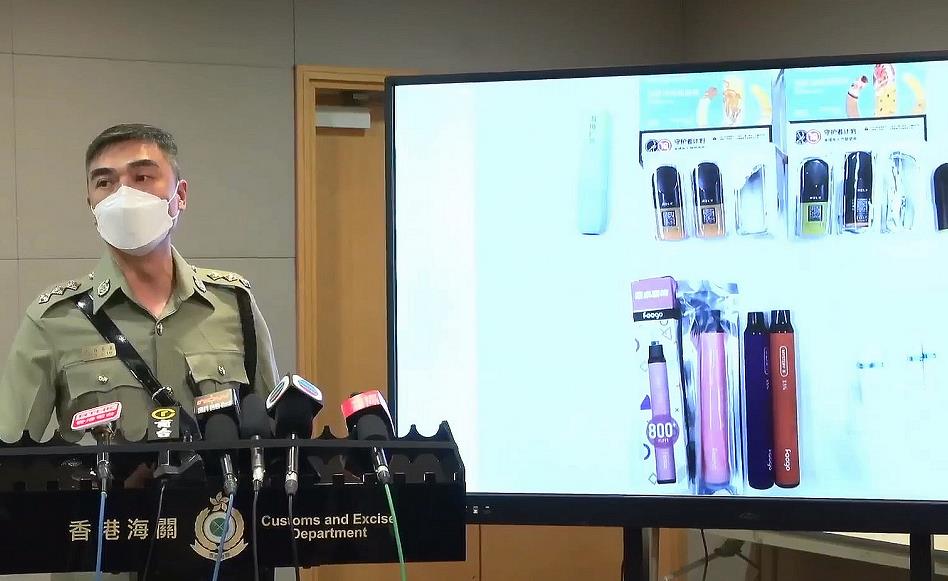 海關破46宗另類吸煙產品案件 檢逾千萬元走私產品