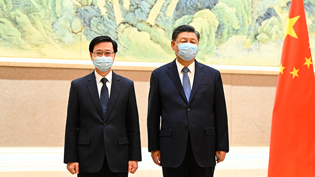 習近平會見李家超 強調香港正處由治及興關鍵期
