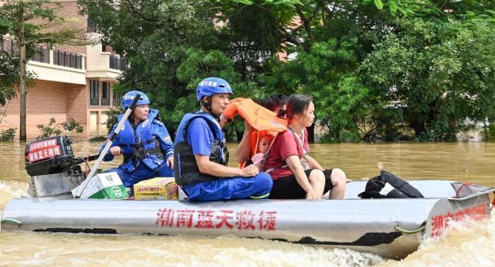 北江洪峰過境廣東英德城區 暫無人員傷亡