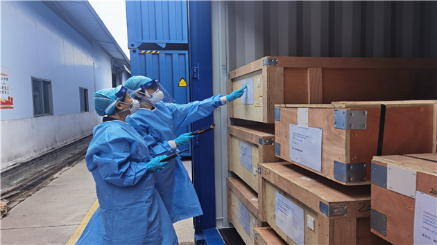 廣州海關首票「鐵路快速通關」貨物搭乘中歐班列順利離境