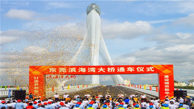 「絲路玉蘭」傲立大灣區   東莞濱海灣大橋正式通車