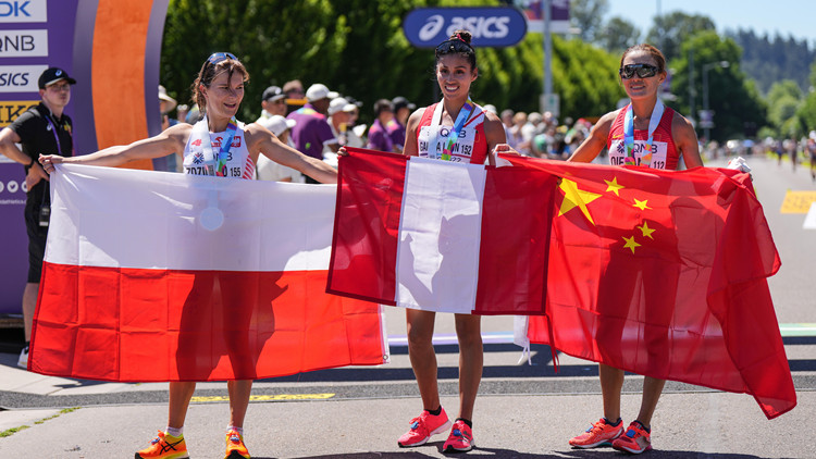 田徑世錦賽20公里競走切陽什姐摘銅 劉虹位居第五