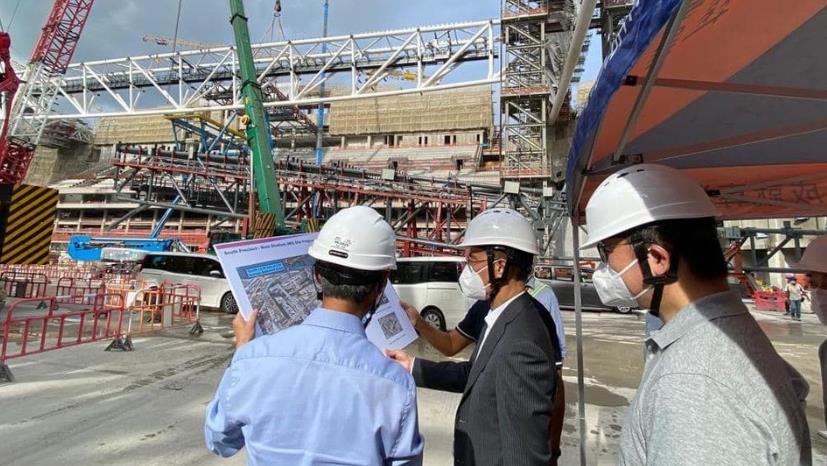 楊潤雄到啟德體育園工地視察：正籌備落成後運作計劃