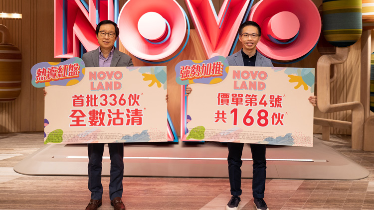 【港樓】NOVO LAND加推168伙