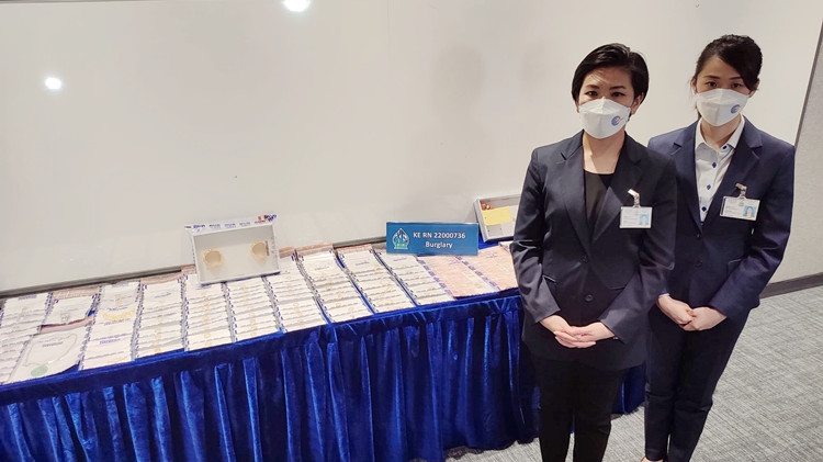 厚德邨商場五匪趁打風爆竊  警閃電破案起回部分金飾