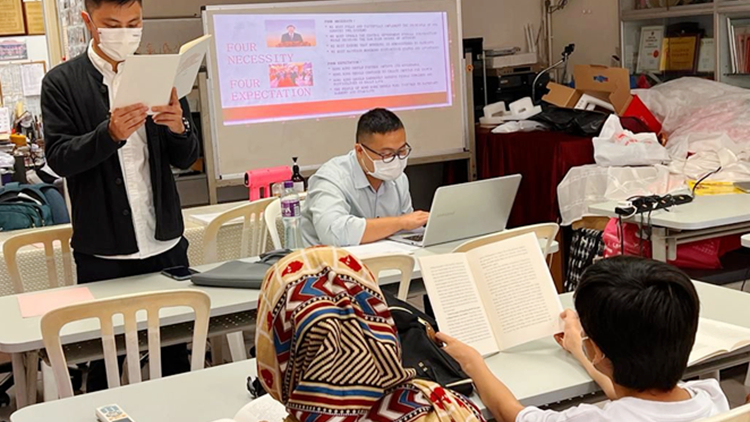 元朗地區少數族裔學習習主席七一重要講話精神