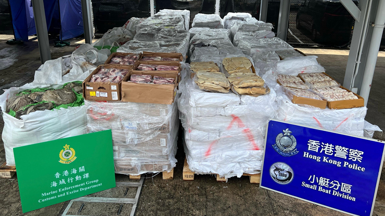 海關聯合水警偵破走私案檢值340萬元凍肉 拘捕5人