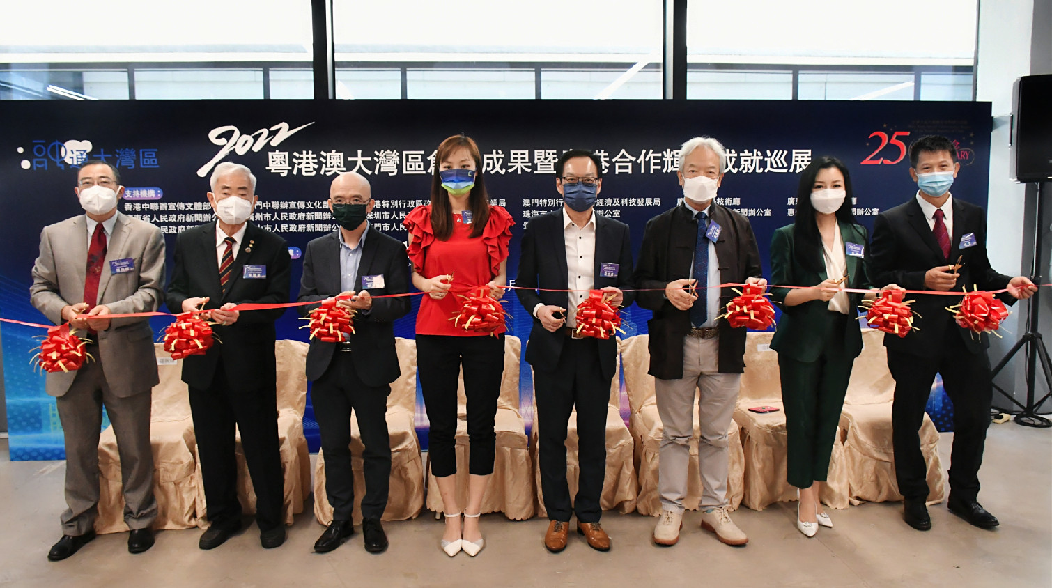 有片｜冀融入灣區發展大局  大灣區創新成果巡展南沙展板在港備受關注