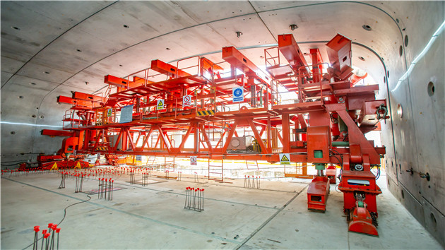 全國首座內支撐、乾式剛性連接全裝配式車站拼裝完成