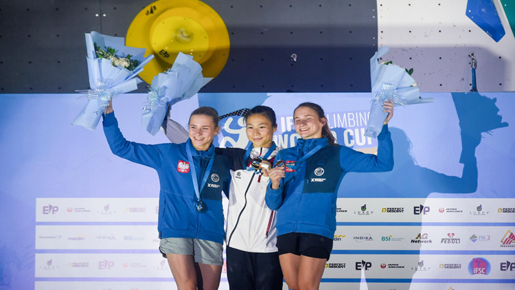 2022年攀岩世界盃速度賽收官 中國隊收穫一金一銅