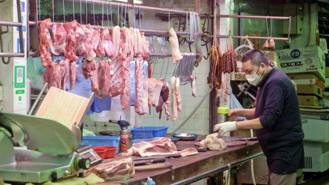 24日內地供港冰鮮豬肉約39公噸 鮮活食品供應充足穩定