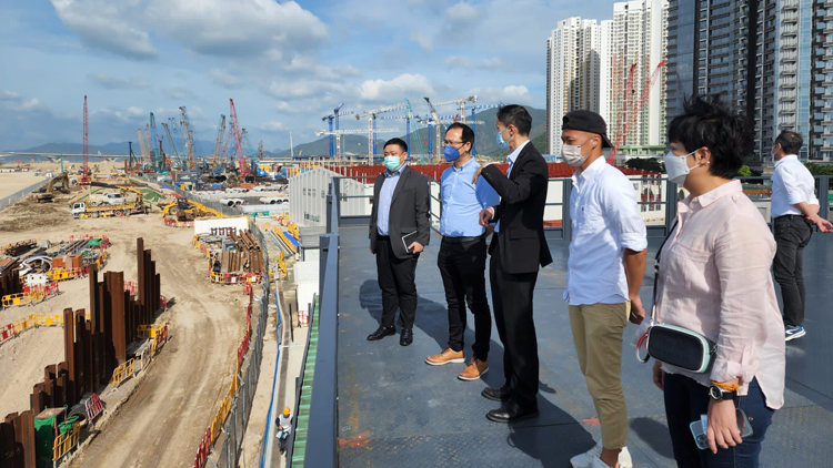 民建聯地區代表視察東涌東新市鎮擴展區