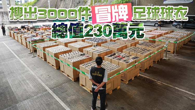 海關打擊冒牌貨拘5人 緝獲逾3000萬元貨物