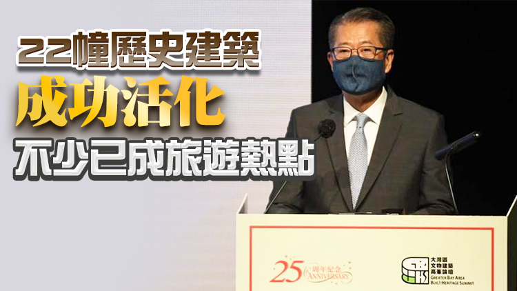 本港逾1500項歷史建築已評級 陳茂波：政府重視文物保育