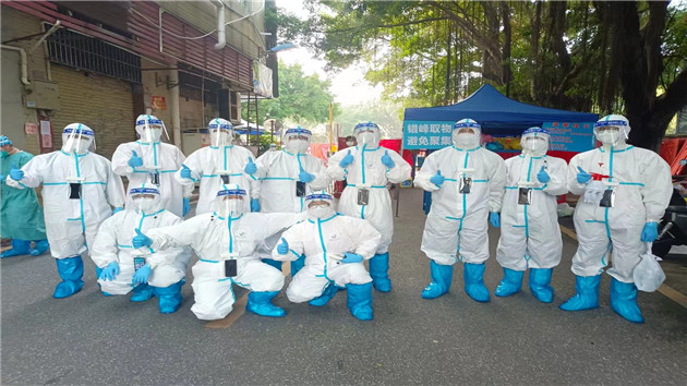 廣州地鐵320名抗疫突擊隊員勇「闖」龍潭