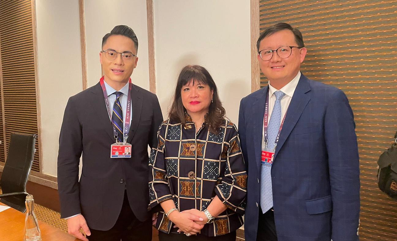 黃英豪梁熙與B20峰會主席會面 探討香港東盟合作機遇