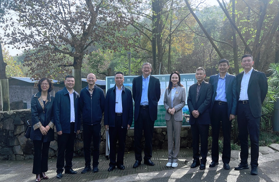 王海民一行考察大熊貓國際博覽園