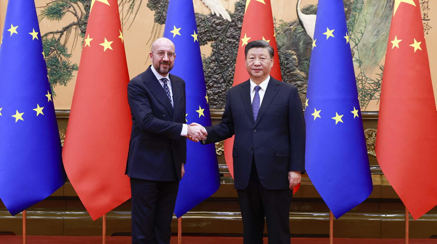 習近平同歐洲理事會主席米歇爾舉行會談