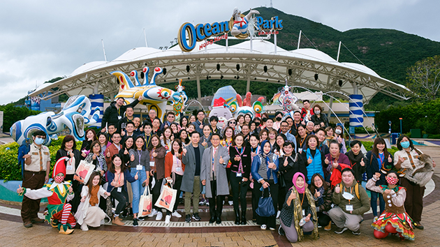 東南亞旅遊業考察團到訪海洋公園 了解最新景點及設施