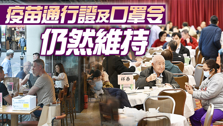 周四起撤銷餐飲處所及宴會人數限制 進入酒吧酒館等毋須快測