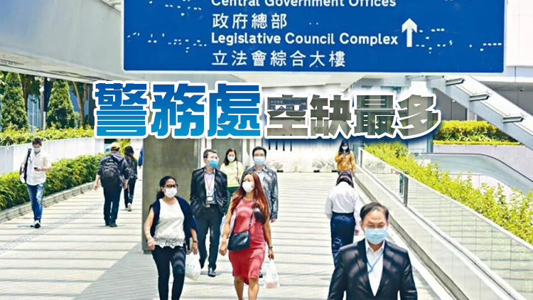 公務員事務局：去年4至6月共有944名公務員辭職